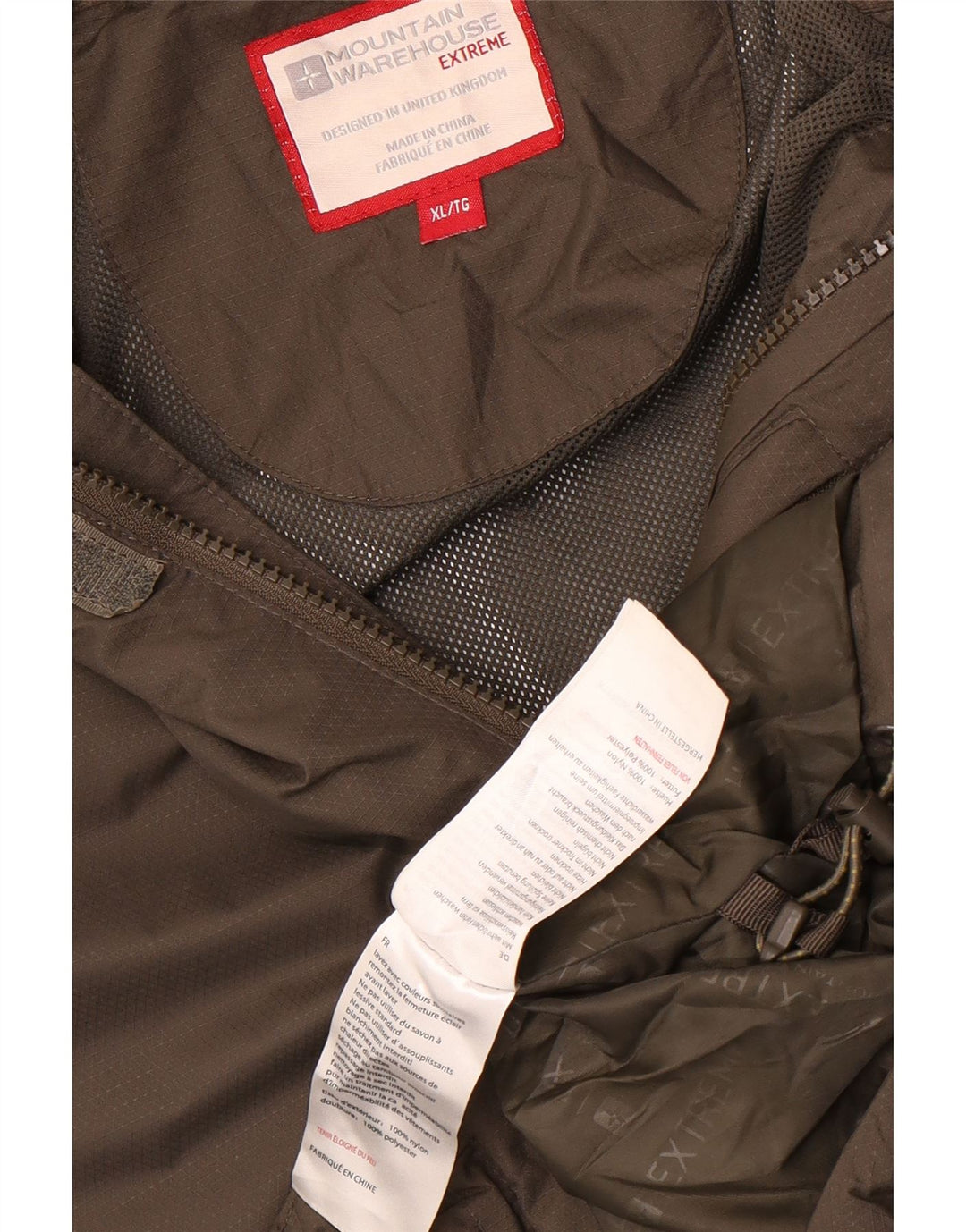 Muška kišna jakna Mountain Warehouse UK 42 XL kaki najlon