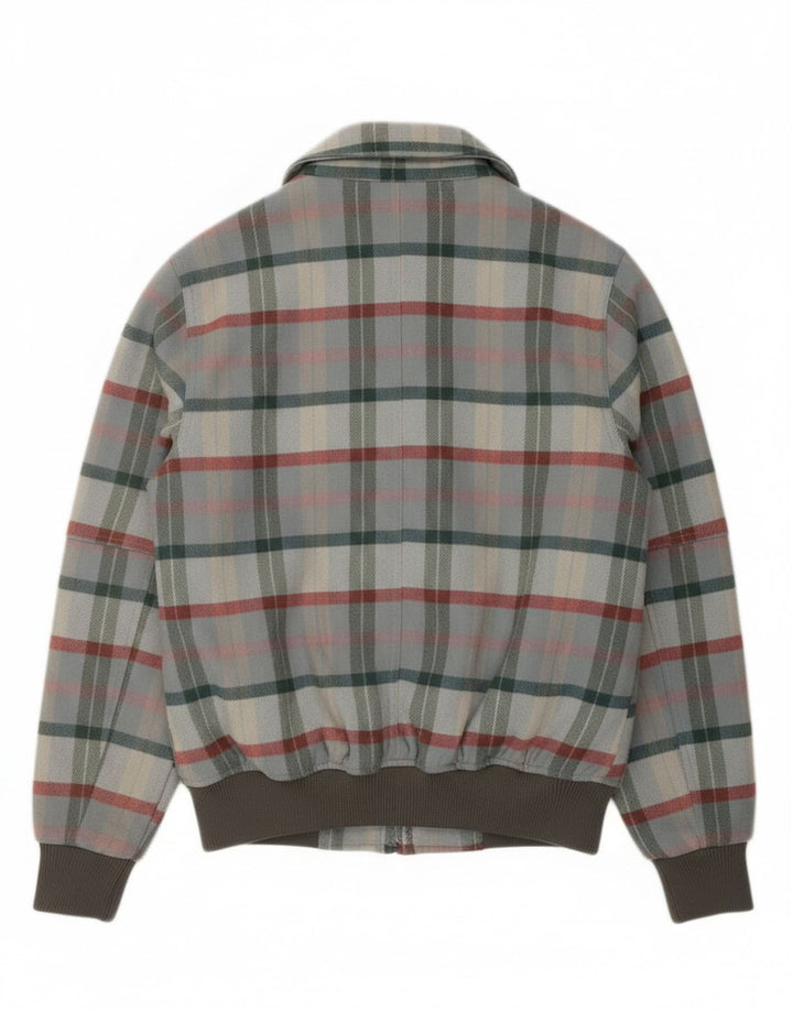 Iguana muška bomber jakna UK 34 XS siva karirana vuna