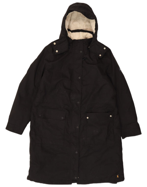 Joules ženska jakna parka s kapuljačom UK 18 XL crni poliester