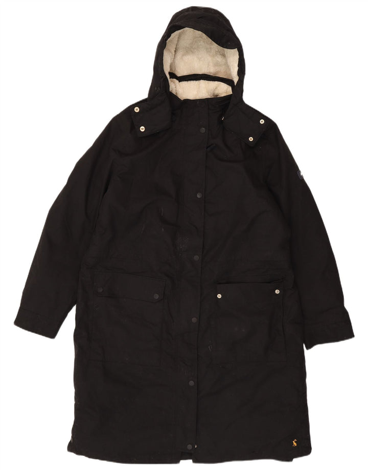 Joules ženska jakna parka s kapuljačom UK 18 XL crni poliester