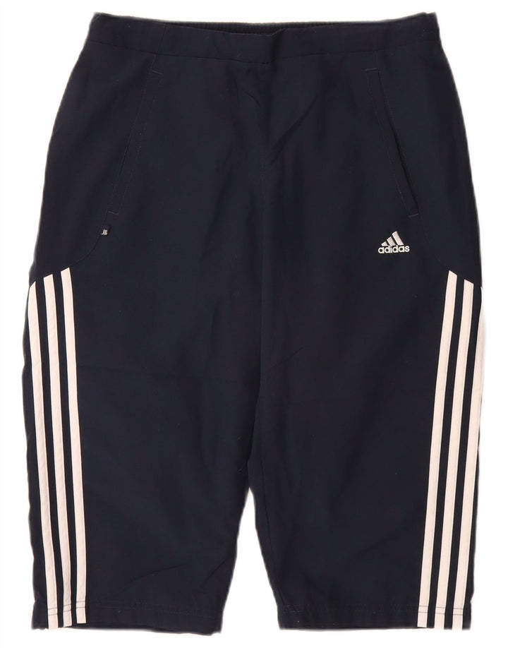 Adidas ženske sportske kratke hlače bermuda UK 12 Medium tamnoplavi poliester