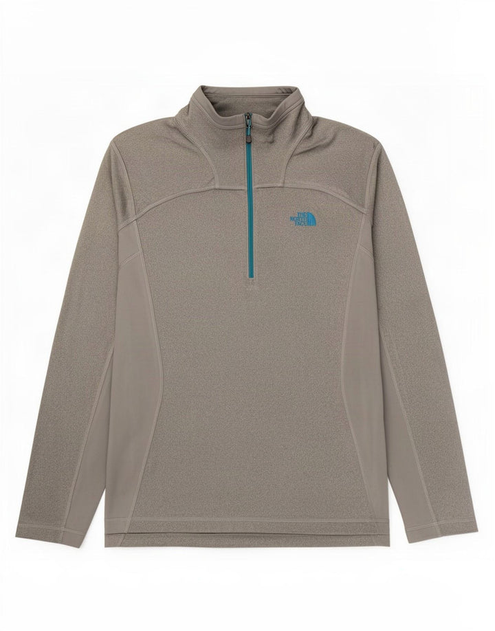 Gornji dio trenirke The North Face s patentnim izrezom i srednjim sivim flekama