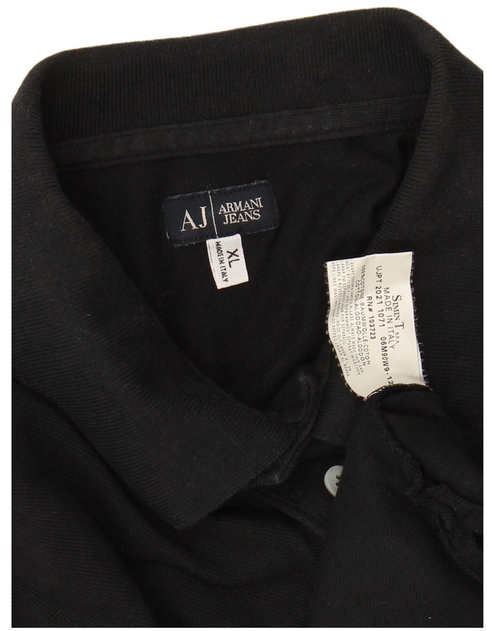 ARMANI JEANS Muška polo majica XL crni pamuk