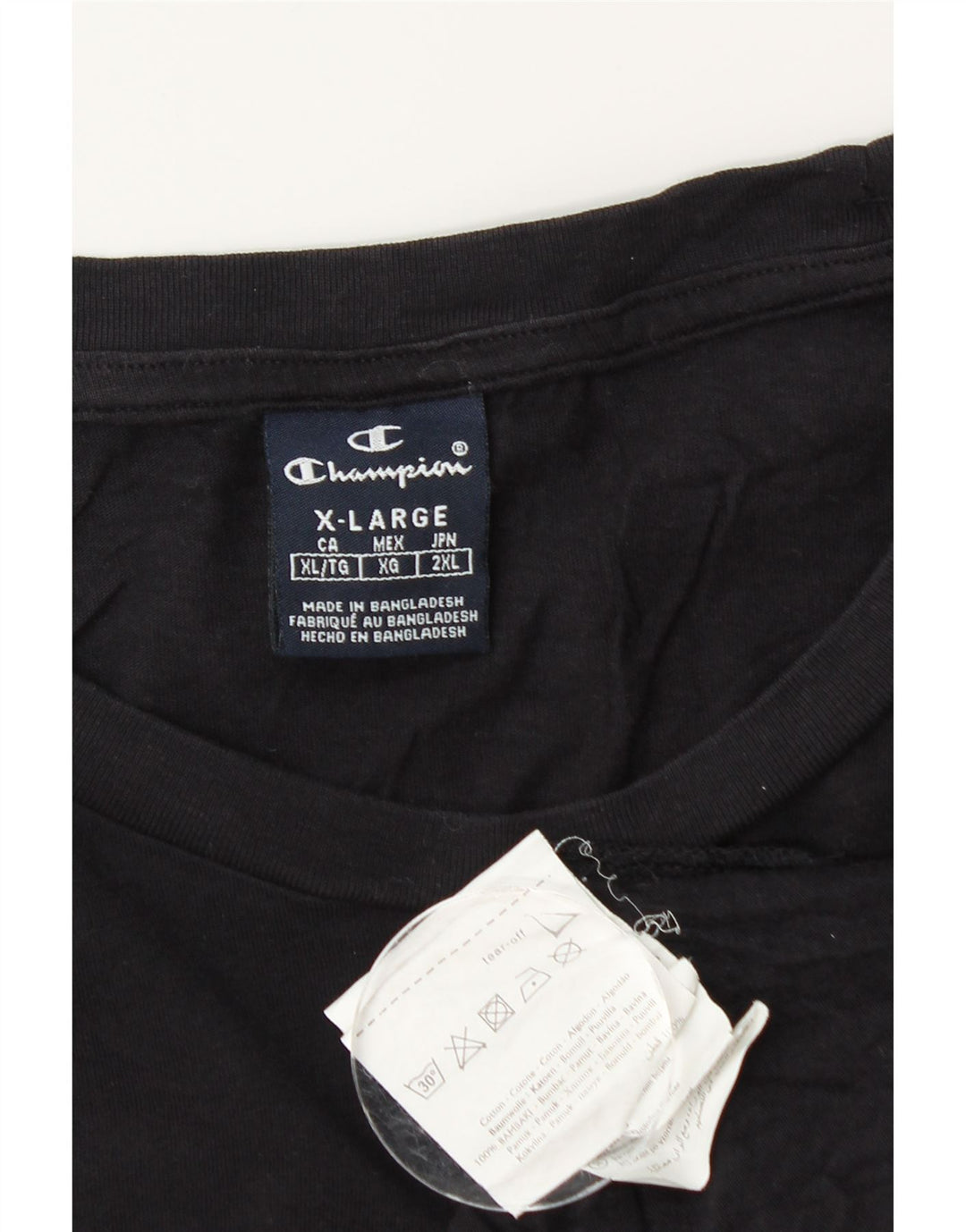 CHAMPION Muška grafička majica kratkih rukava XL crni pamuk