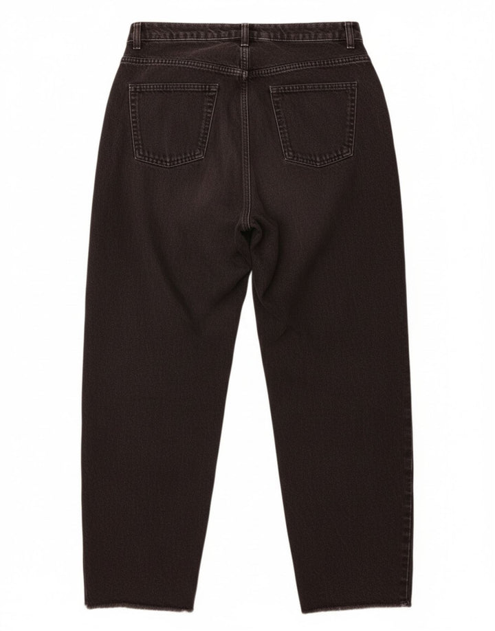 Zara ženske skraćene traperice visokog struka EU 40 srednje W30 L25 crne