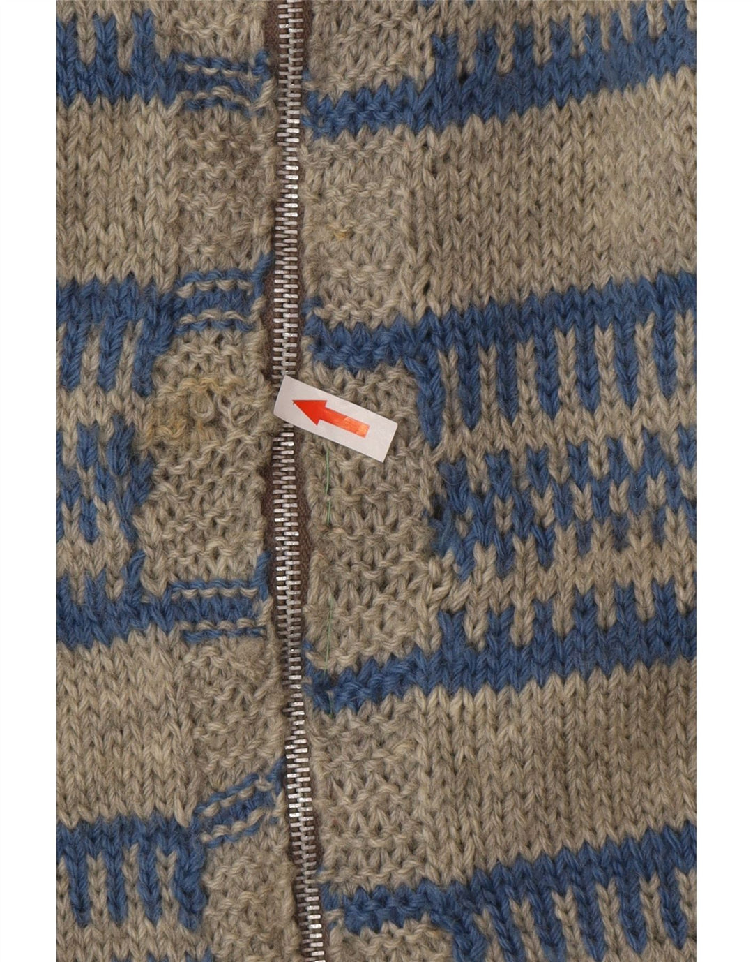 Vintage muški kardigan pulover velikih sivih pruga