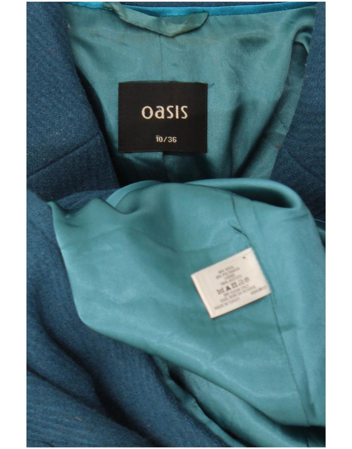 Oasis ženski kaput UK 10 Small Blue Wool
