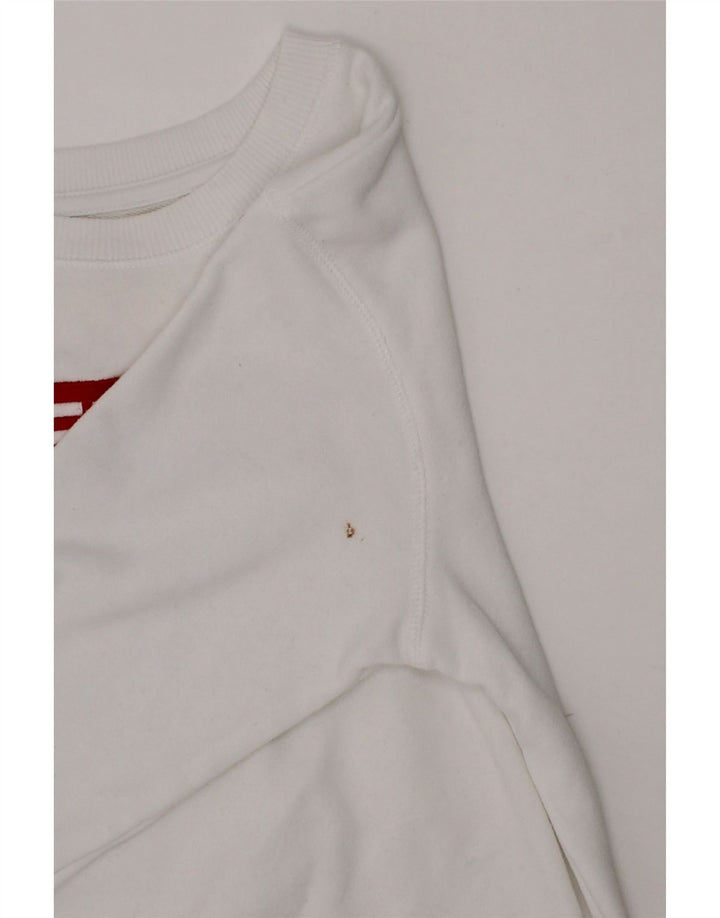 LEVI'S Boys Graphic Sweatshirt Jumper 11-12 Years White Cotton Vintage Levi's and Second-Hand Levi's from Messina Hembry 