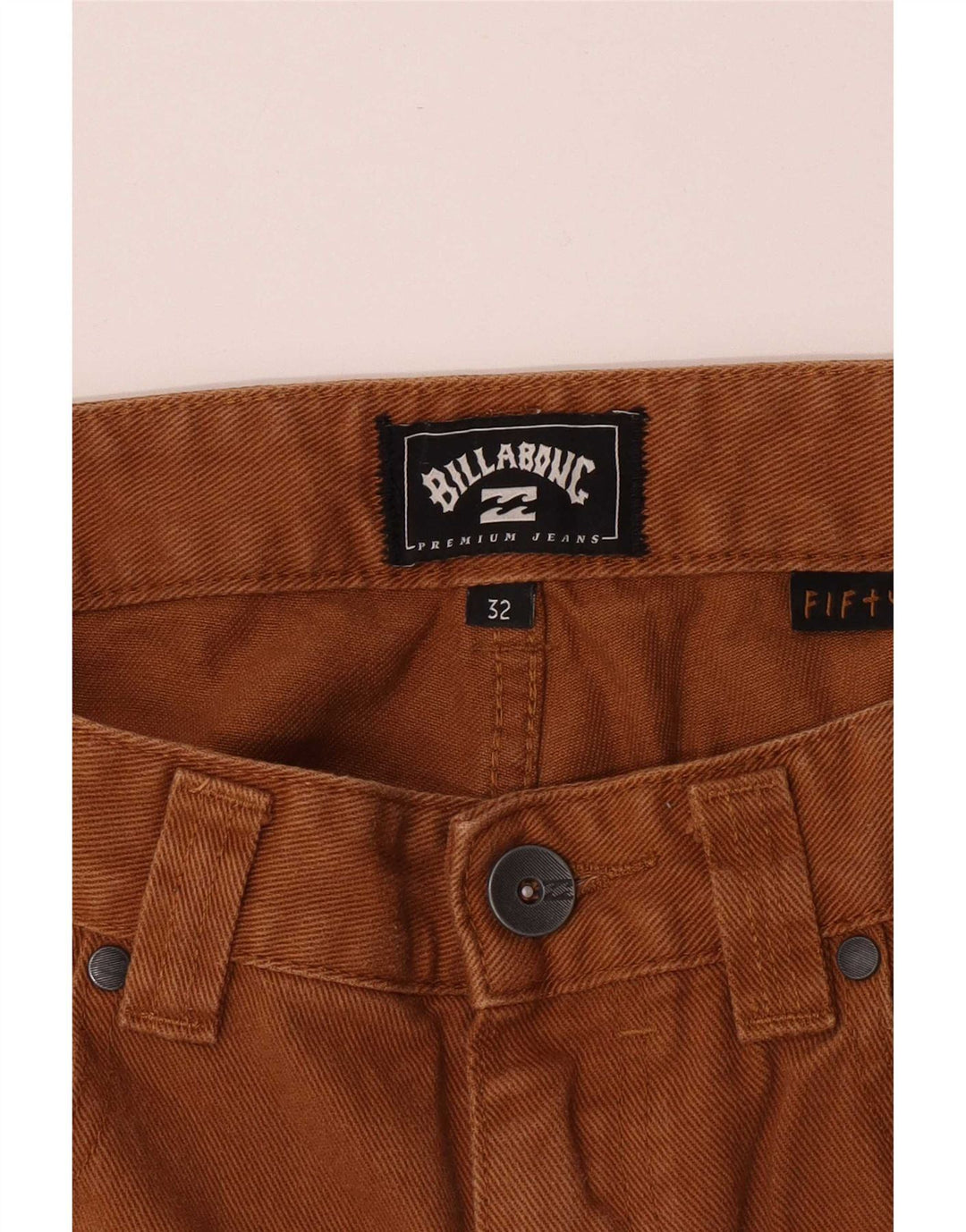 Billabong muške obične ravne traperice W32 L31 smeđi pamuk