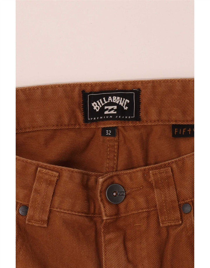 Billabong muške obične ravne traperice W32 L31 smeđi pamuk