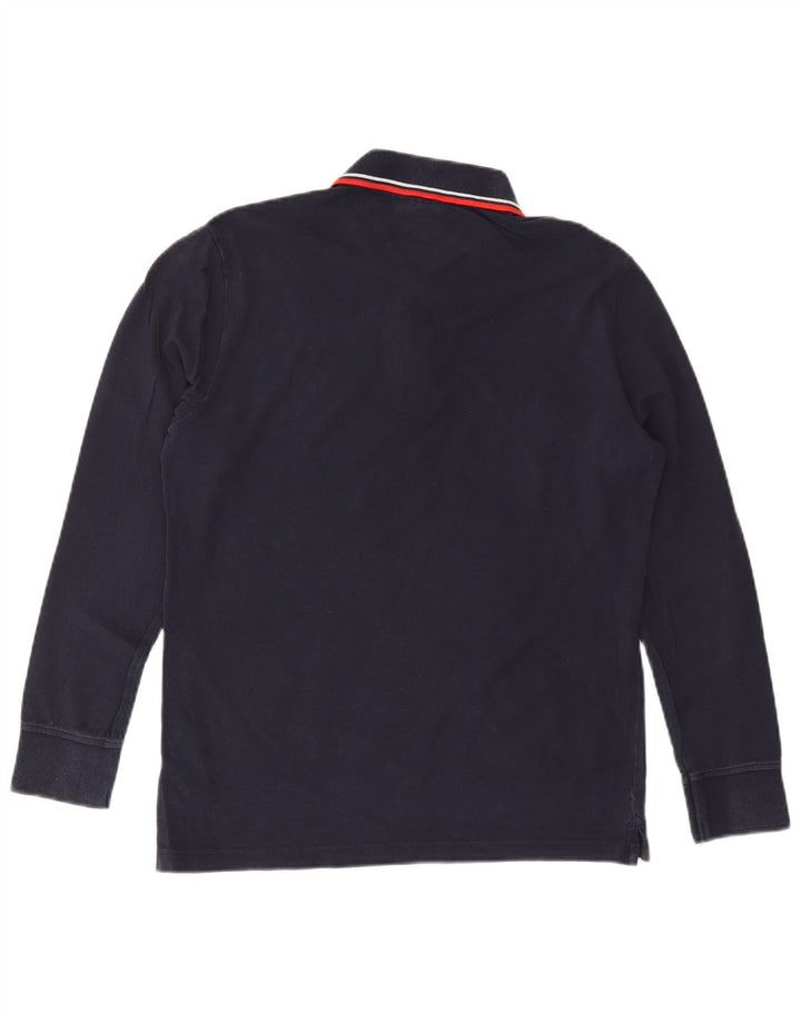 DIADORA Muška polo majica dugih rukava, veliki tamnoplavi pamuk