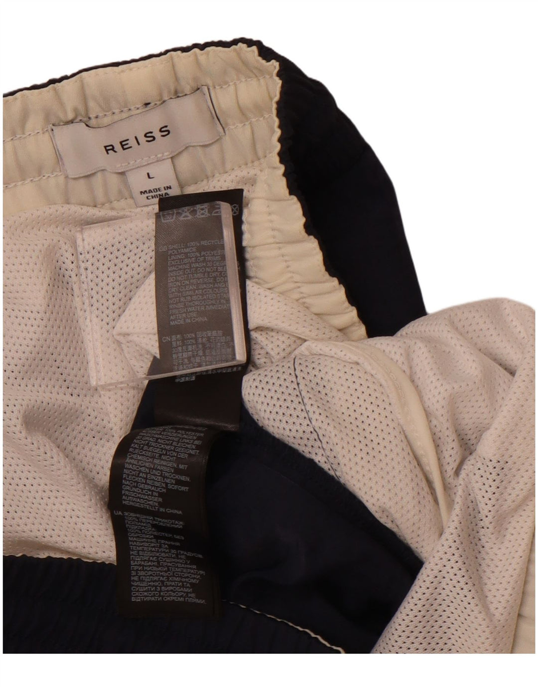 REISS Ženske kratke hlače za kupanje UK 16 Veliki tamnoplavi poliamid