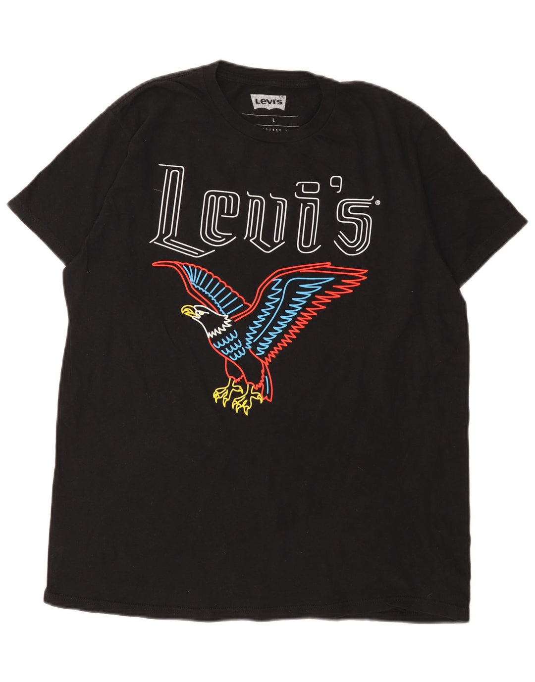 Levi's muška velika crna pamučna majica s grafičkim motivima