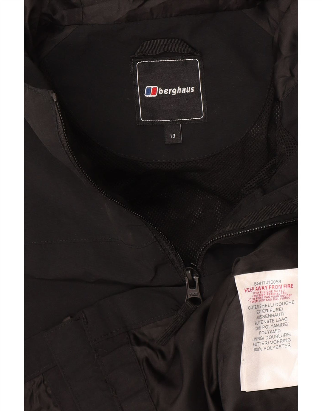 Berghaus Boys baloner s kapuljačom 12-13 godina crni poliamid