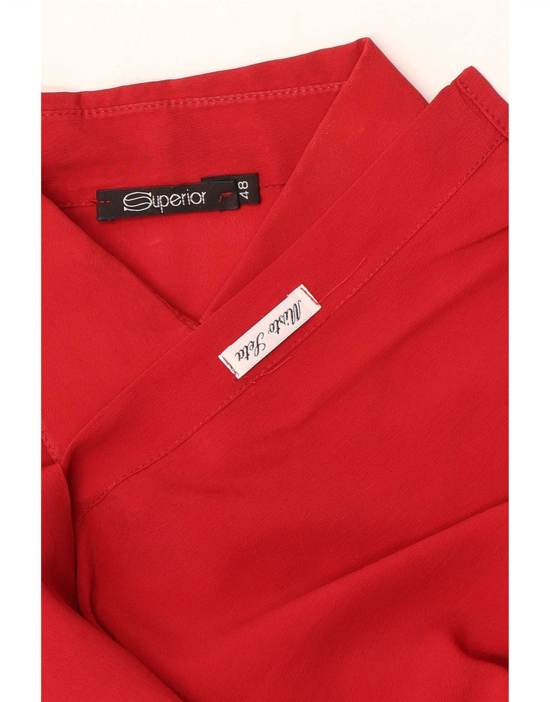 Vrhunska ženska košulja bluza IT 48 XL crvena svila
