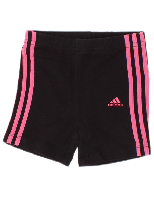 Adidas kratke sportske hlače za djevojčice 12-18 mjeseci, crni pamuk