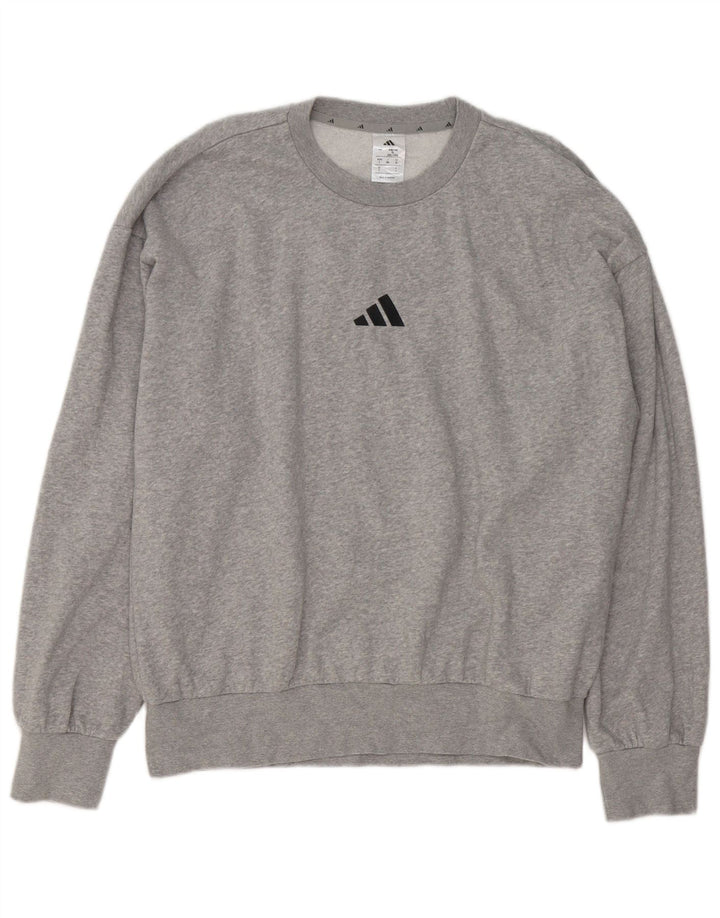 Adidas muška majica s grafičkim motivima, veliki sivi pamuk s flekama