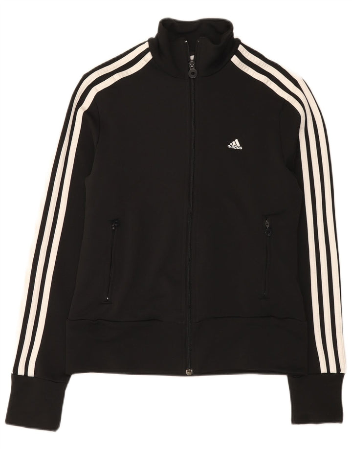 Adidas ženska gornja jakna za trenirku UK 14 srednji crni poliester