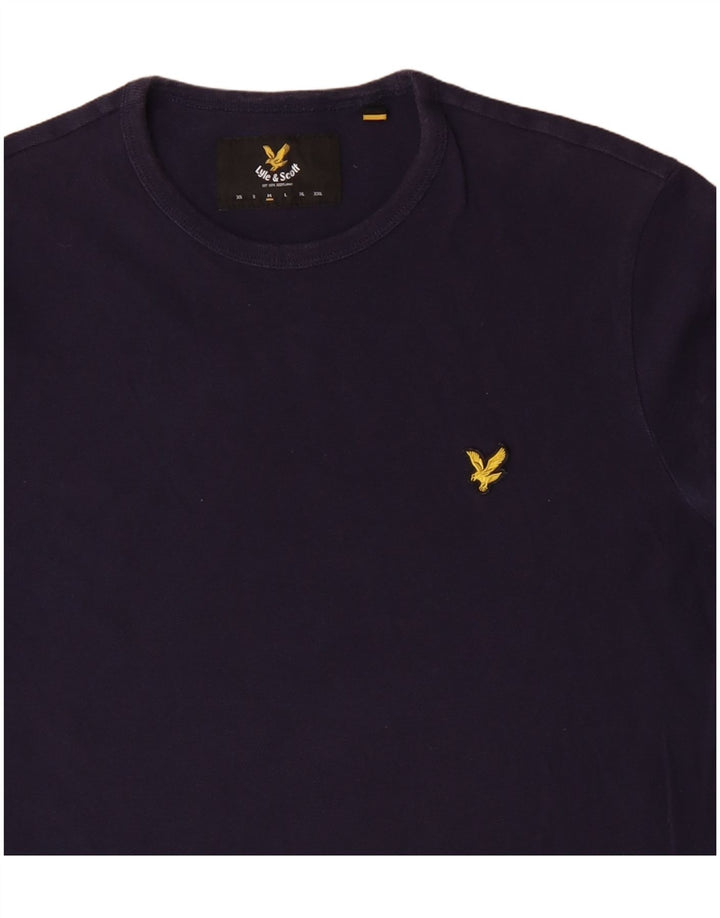 Lyle & Scott muška majica kratkih rukava srednje tamnoplavi pamuk