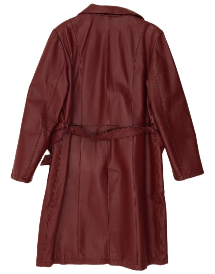 Vintage ženski kožni kaput IT 50 XL bordo koža