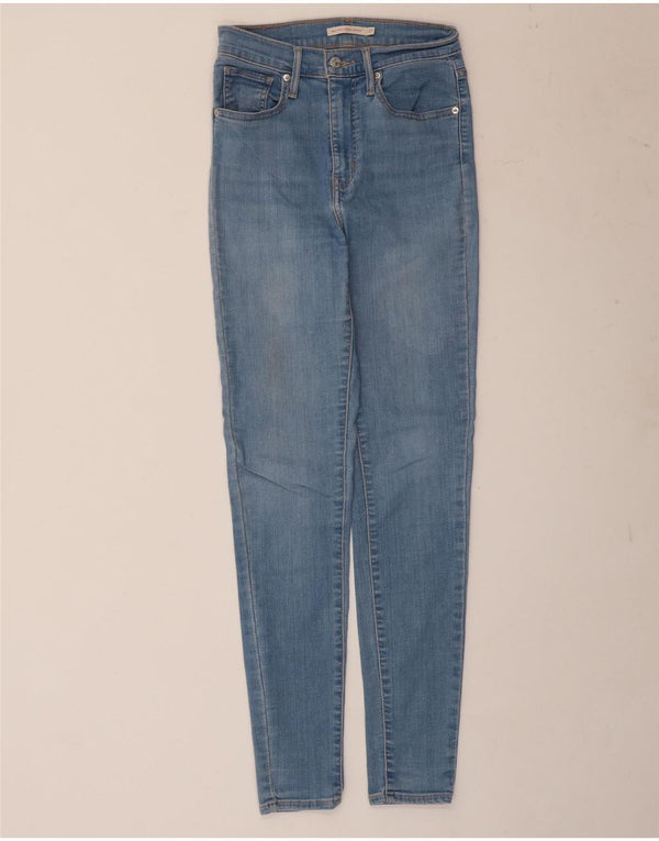 Levi's Womens Mile High Super Skinny Jeans W27 L29 Blue Cotton