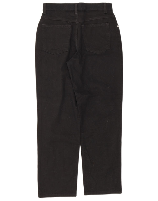 Marks & Spencer ženske ravne traperice UK 10 male W26 L26 crni pamuk
