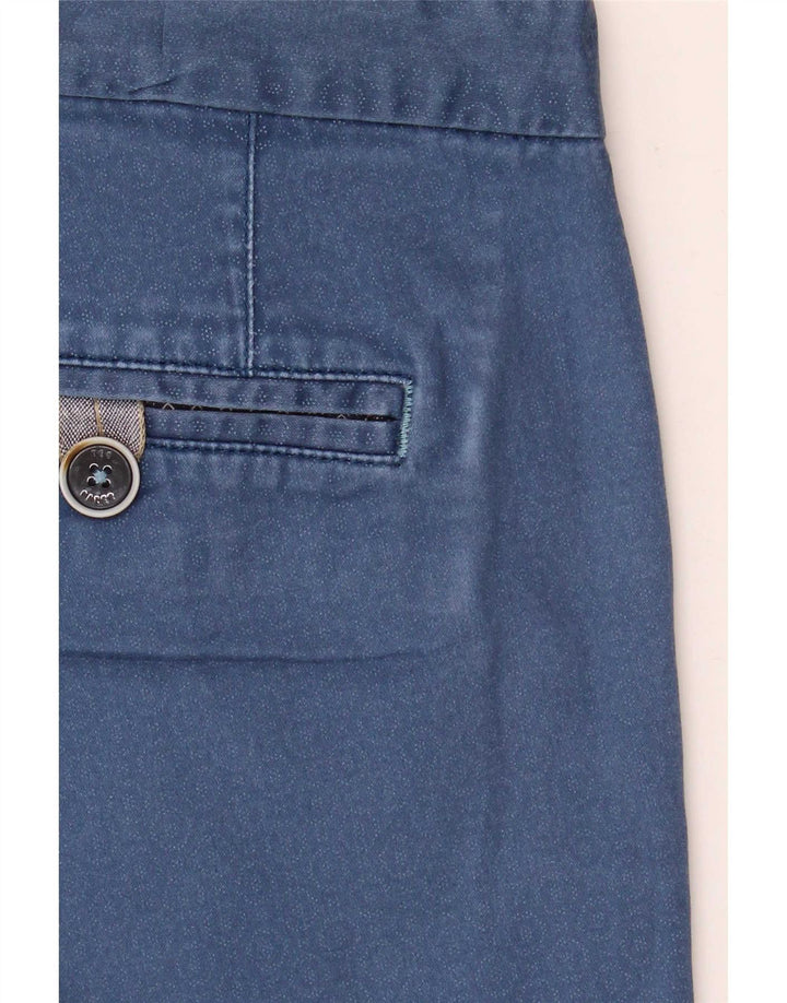 Muške chino kratke hlače Ted Baker W32 srednje plavi geometrijski pamuk