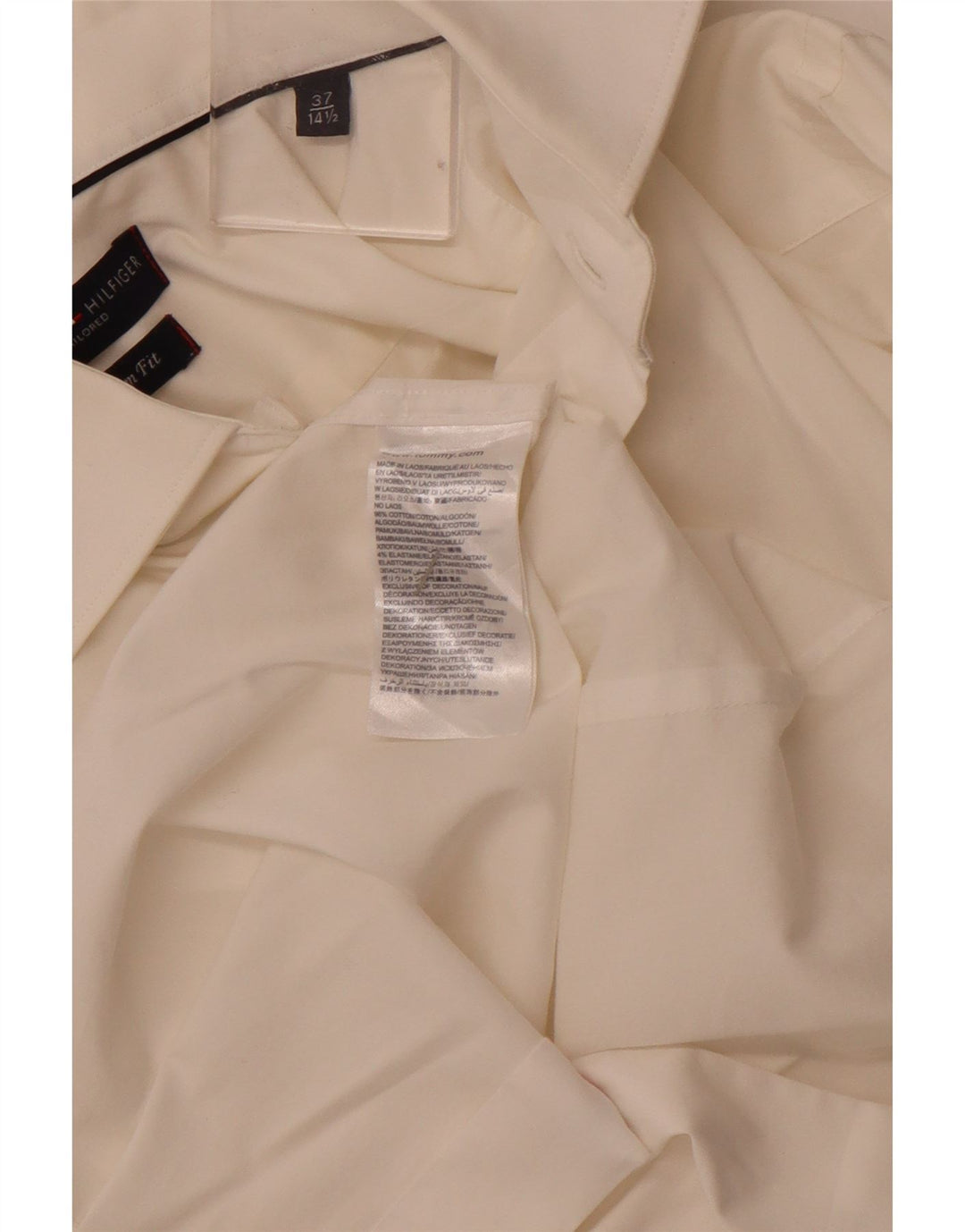 Tommy Hilfiger muška košulja po mjeri, veličina 37 14 1/2, mala pamučna boja