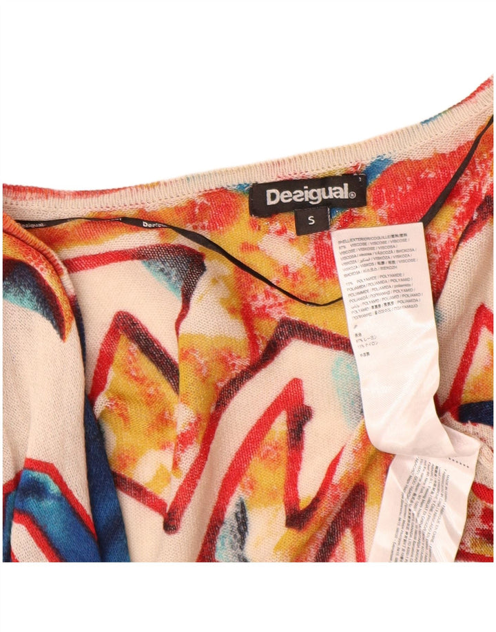 Desigual ženski dugi kardigan pulover UK 10 Small Multicolored