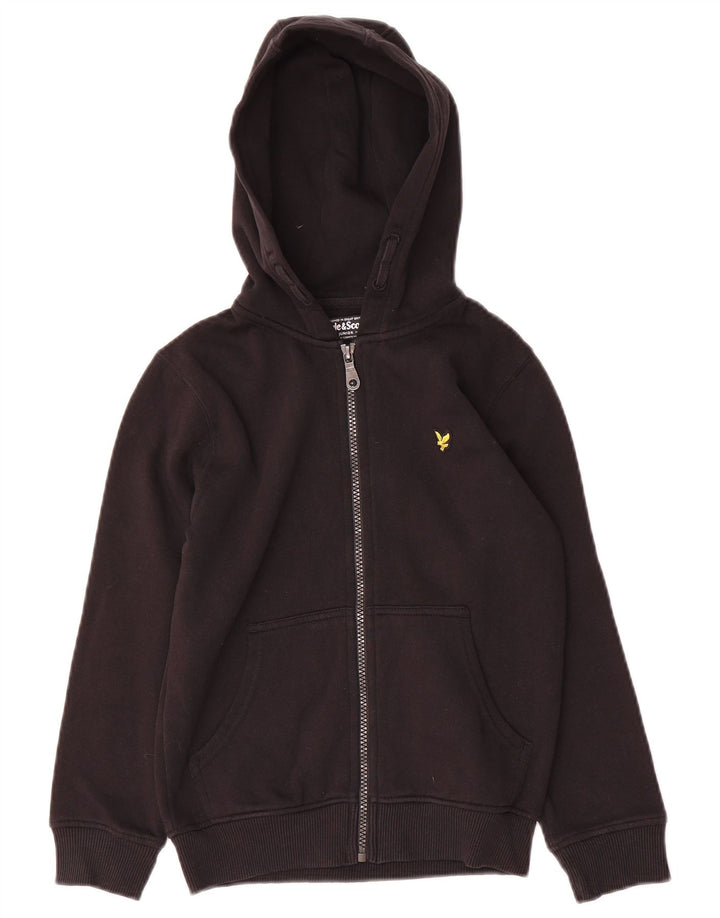 Džemper s kapuljačom Lyle & Scott za dječake 8-9 godina, crni