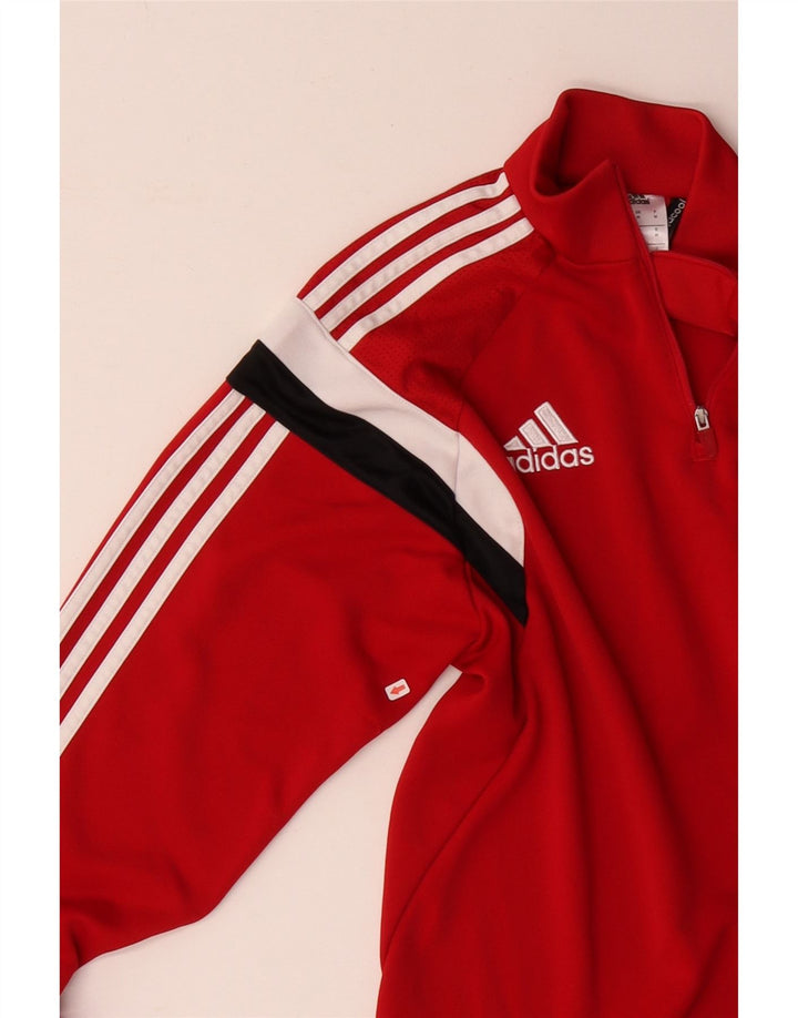 Gornji dio trenirke Adidas Climacool Pullover Medium Red Colourblock