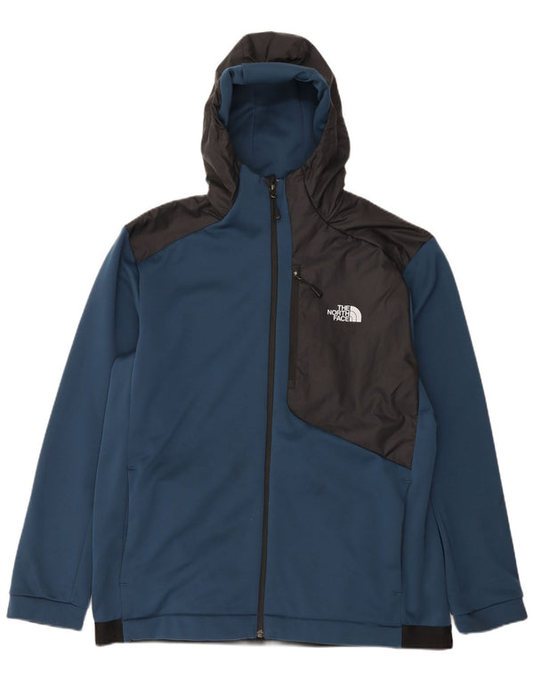 The North Face muški pulover s kapuljačom s patentnim zatvaračem XL tamnoplavi poliester u blokovima boja