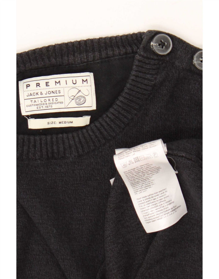 Jack & Jones muški džemper s okruglim izrezom srednjeg kroja tamnoplavi