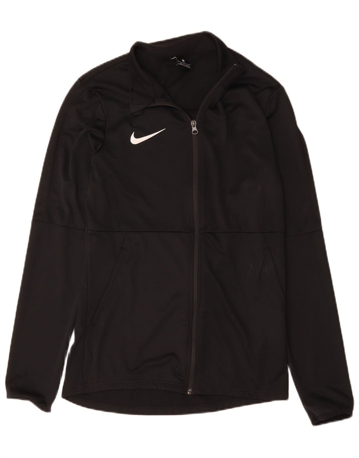 Nike Dri Fit Gornja jakna za trenirku Mala crna poliesterska