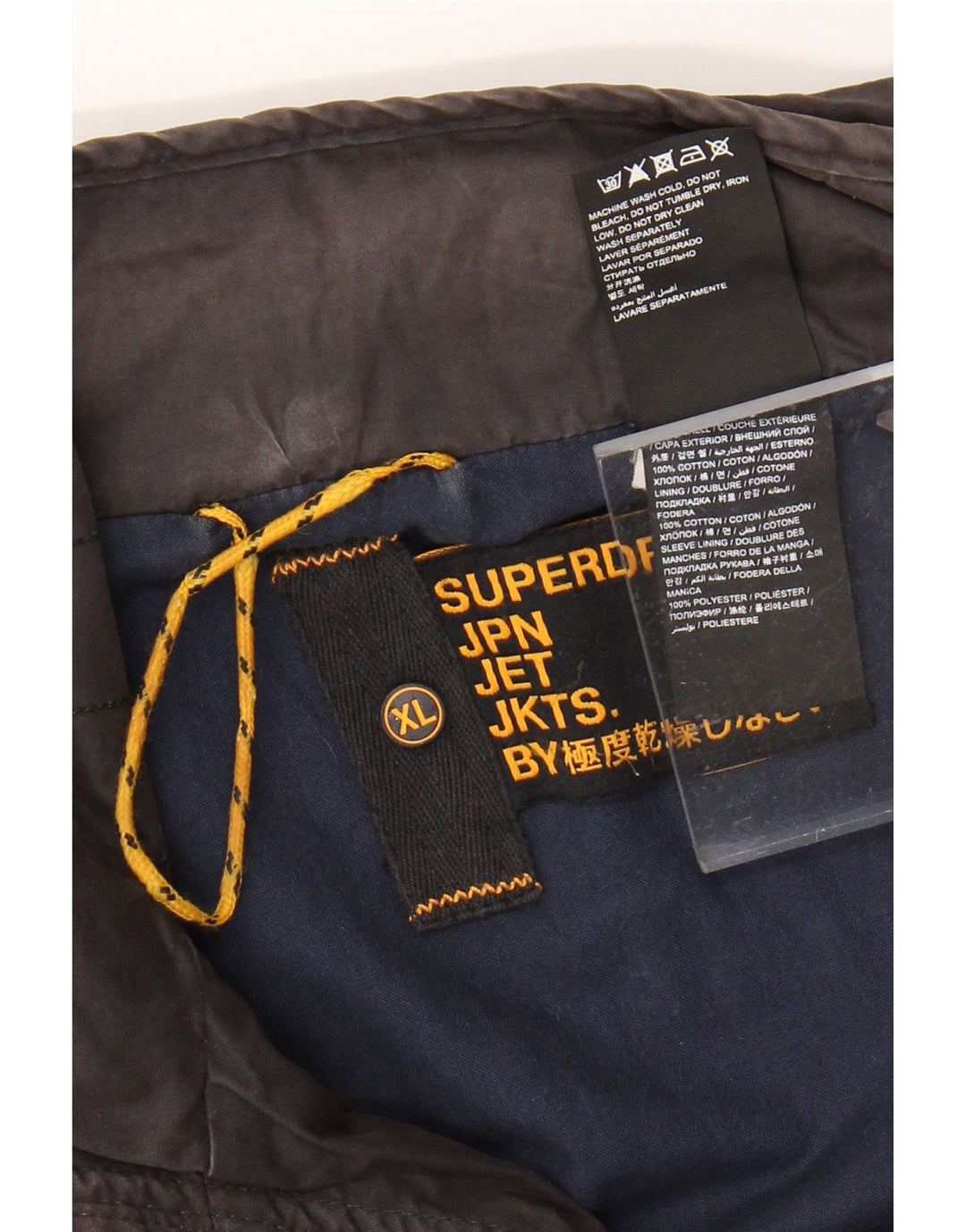 SUPERDRY muška bomber jakna s grafičkim motivima UK 42 XL crni pamuk