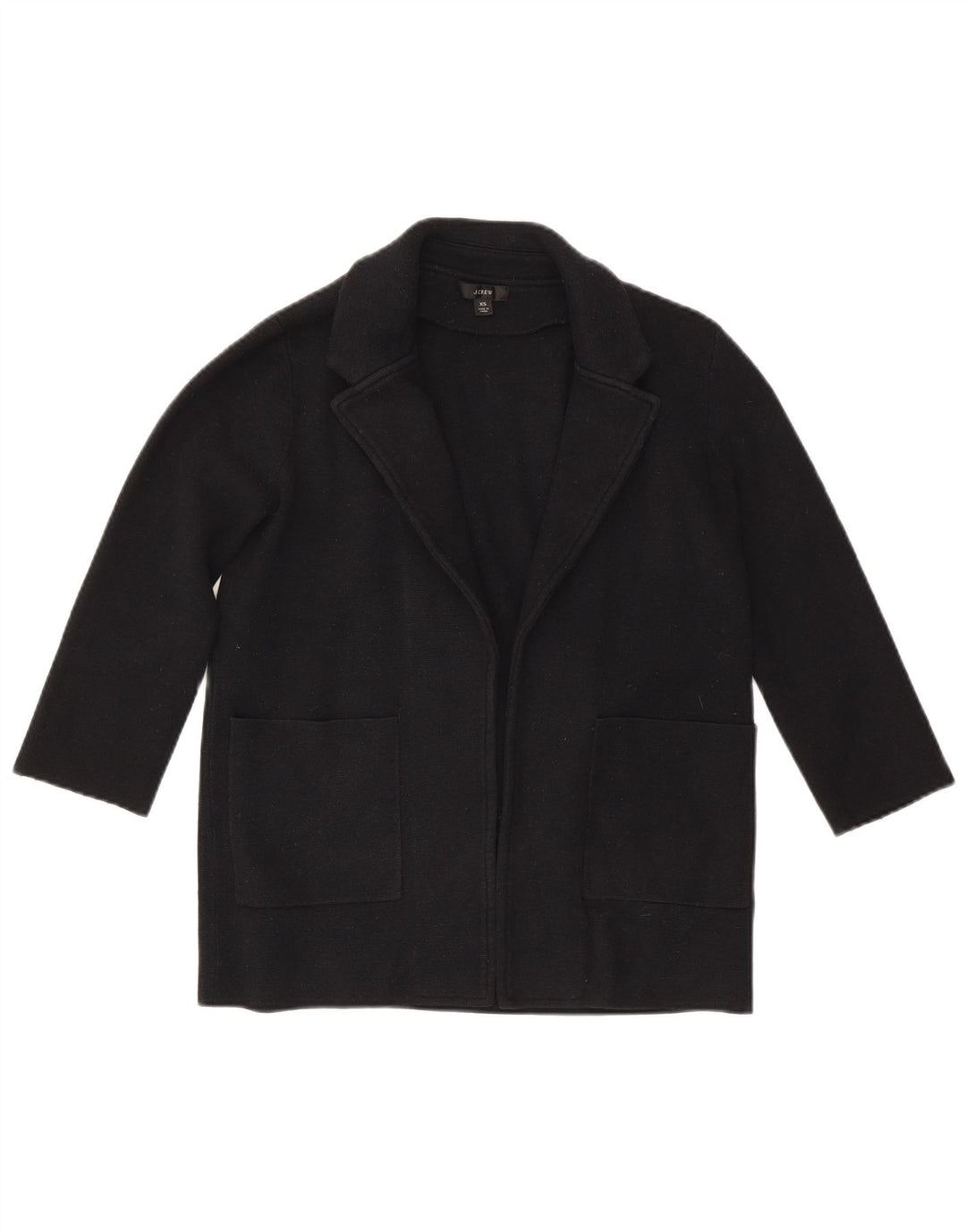 J. Crew ženska prekomjerna jakna s otvorenim sakoom s 3/4 rukava UK 6 XS tamnoplava