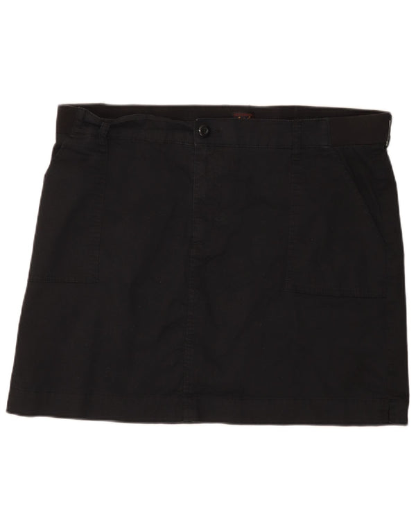 Lee ženska mini suknja niskog struka UK 20 2XL W40 crni pamuk
