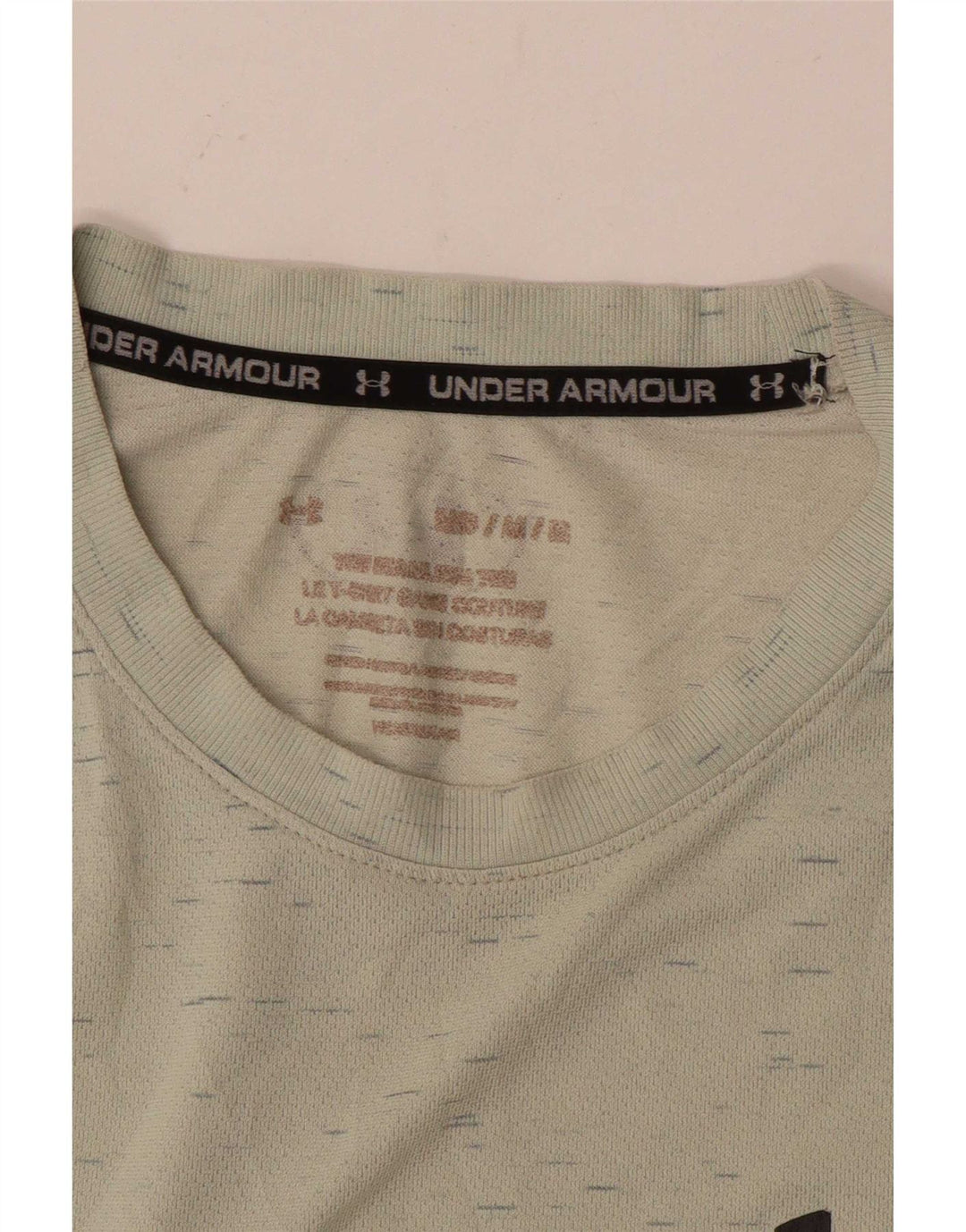 Under Armour muška majica kratkih rukava srednje plava s pjegama