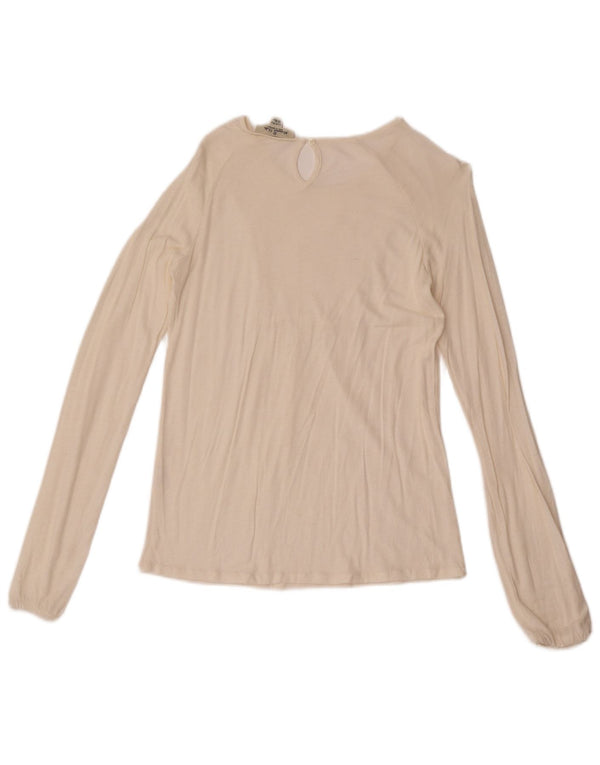 Massimo Dutti Girls Long Sleeve Blouse Top 13-14 Years White Floral