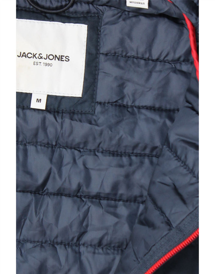 Jack & Jones muška podstavljena jakna s kapuljačom UK 38 srednje tamnoplava