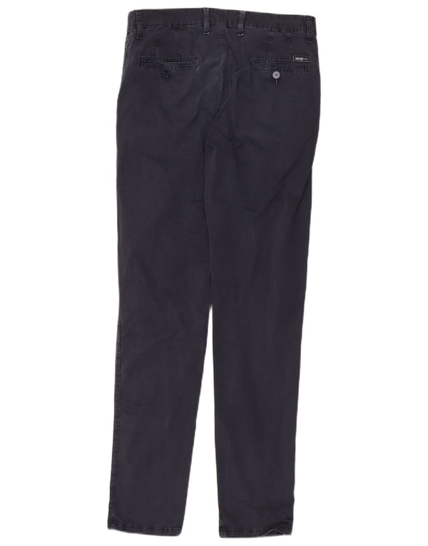 Liu Jo Mens Slim Chino Trousers IT 48 Medium W32 L34 Navy Blue Cotton