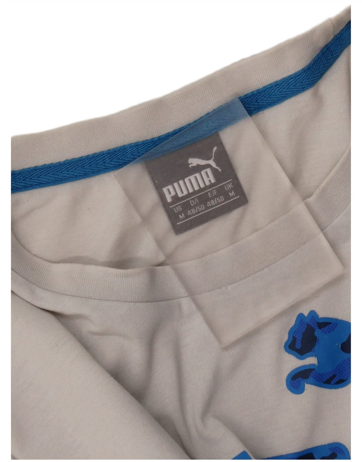 Puma muška majica s grafičkim motivima srednje bijele boje