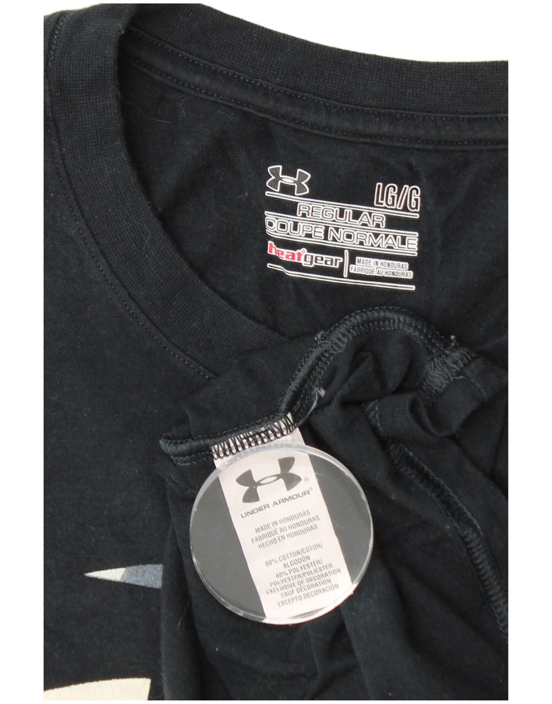 UNDER ARMOUR Muška majica Heat Gear Regular Graphic T-Shirt Top Large Black Pamuk