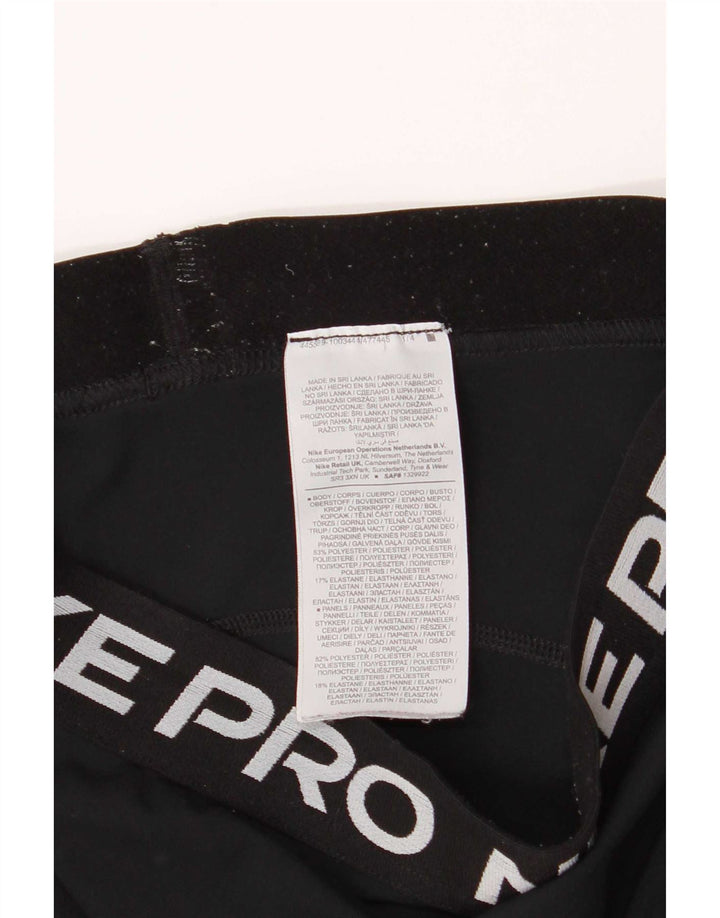 Nike Ženske Dri Fit Crop Graphic Leggings UK 8 Male crne poliesterske