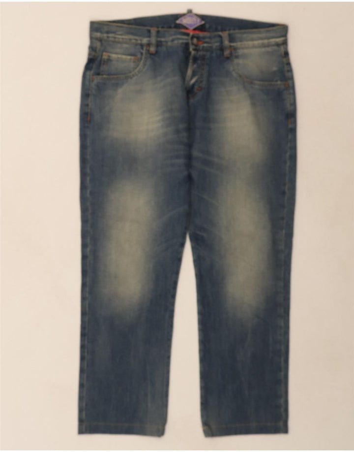 VINTAGE Womens Straight Jeans W36 L27 Blue Cotton Vintage Vintage and Second-Hand Vintage from Messina Hembry 