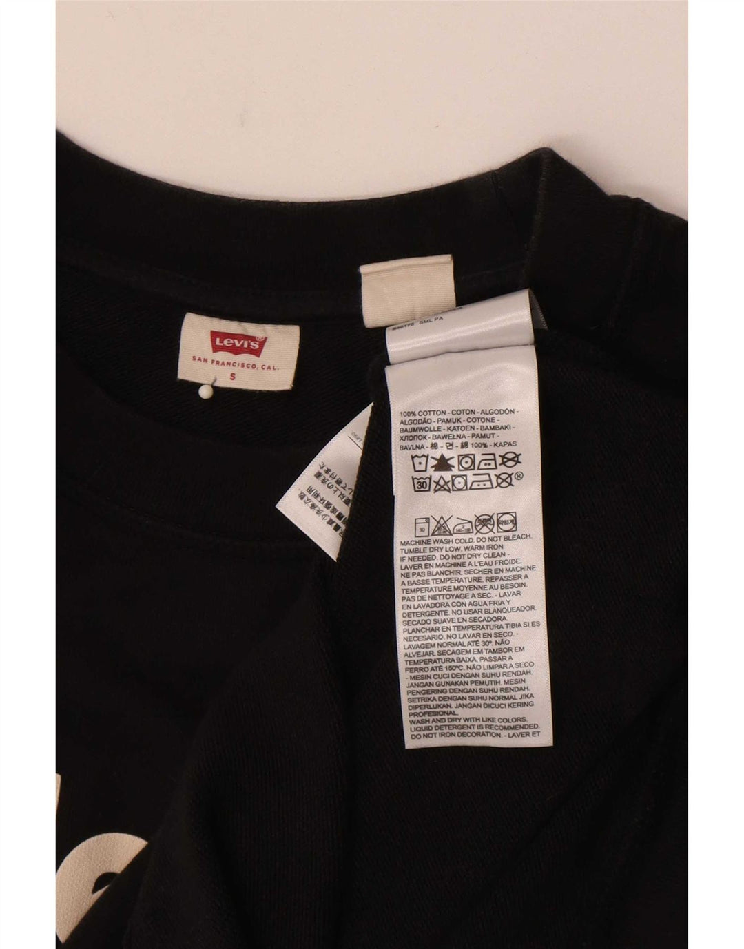 Levi's muška majica s grafičkim motivima, mali crni pamuk