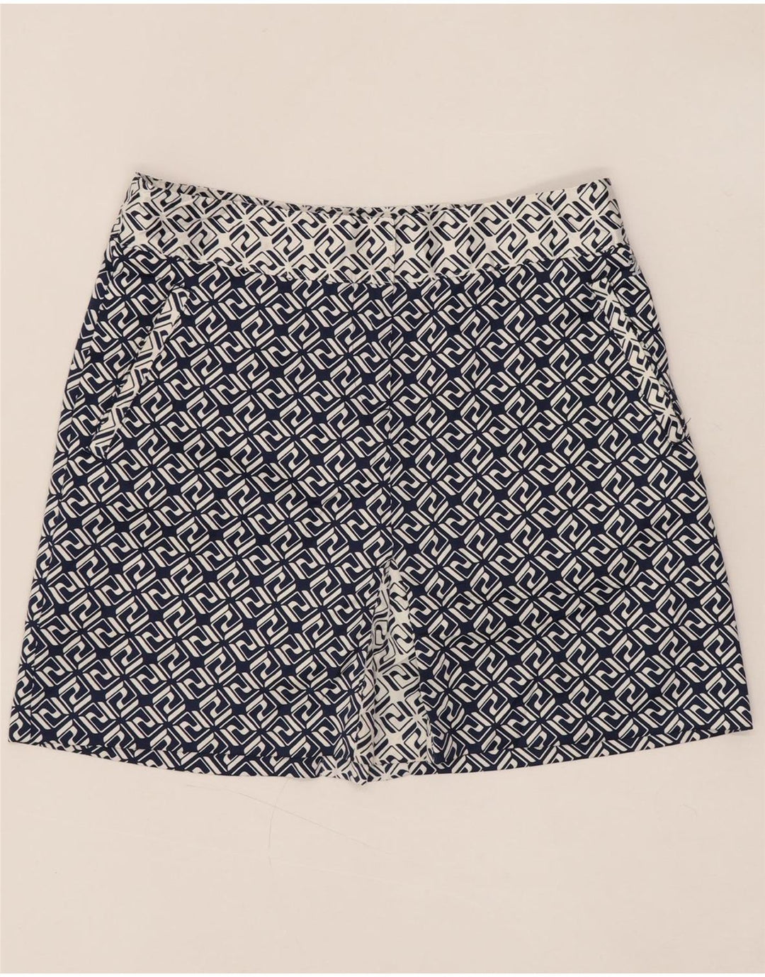 IZOD ženska mini suknja US 4 mala W30 mornarsko plava geometrijski poliester