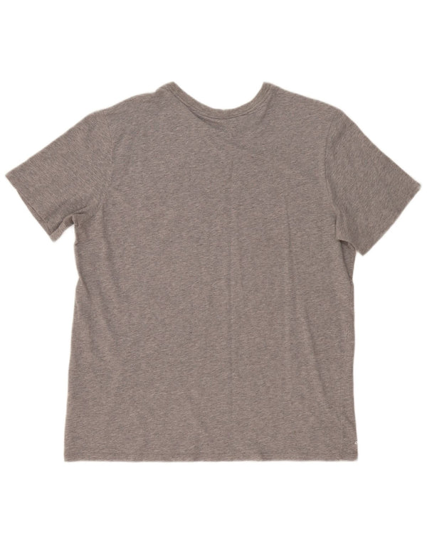 Nike Mens Buckets Graphic T-Shirt Top XL Gray Flected Cotton