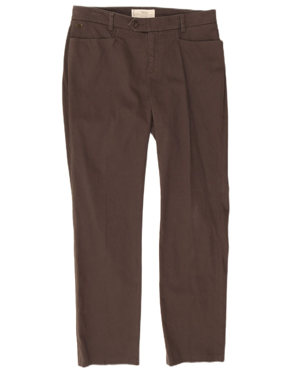 Ženske ležerne hlače Marlboro Classics UK 12 srednje W30 L28 sivi pamuk