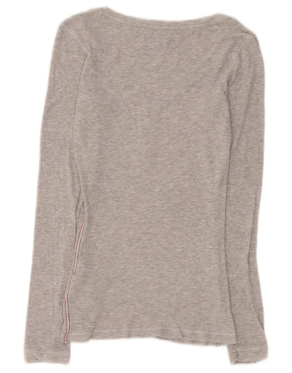 Tommy Hilfiger Ženska majica dugih rukava UK 8 Mala siva viskoza